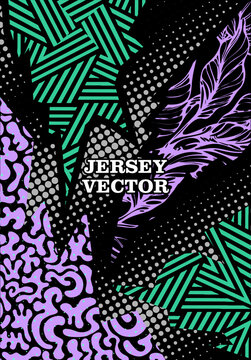 violet vector pattern and hal...
