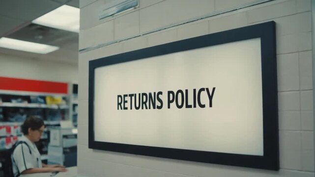 A store's returns policy.