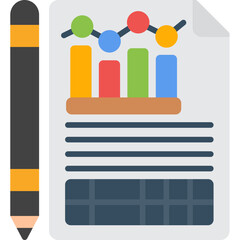 Naklejka premium Report Icon Vector Element
