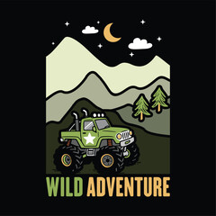 Monster Truck Wild Adventure at Night © atap