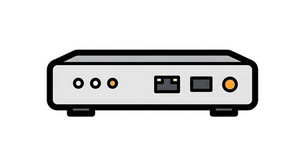 Obraz premium Computer hardware device illustration.