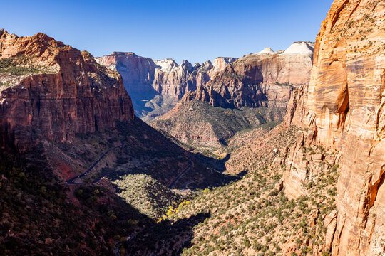 Zion Canyon on sunny day