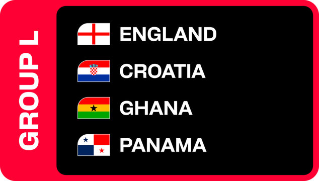 Football Group Flags Stylized