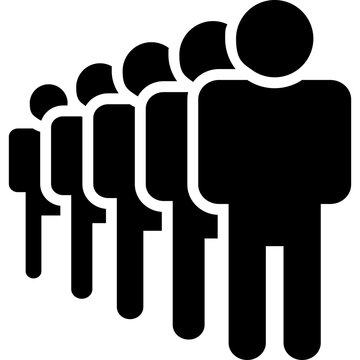 Queue people icon
