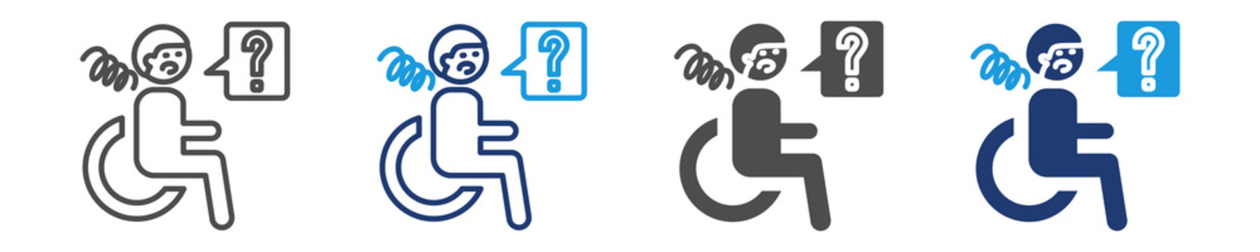 experience difficult  icon set multiple style