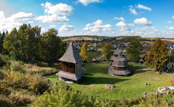 Holy Spirit Wooden Church in Potelych UNESCO World Heritage site