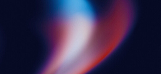 Naklejka premium Abstract dark gradient with motion blur and glowing light, blue white red luminous textured background