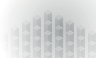 Naklejka premium Modern abstract background with futuristic 3D cube arrangement design. Creative vector design with checkered style for brochure, presentation, certificate and advertisement.