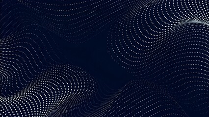 Fototapeta premium Abstract digital wave of particles. Futuristic point wave. Technology background vector. Vector illustration