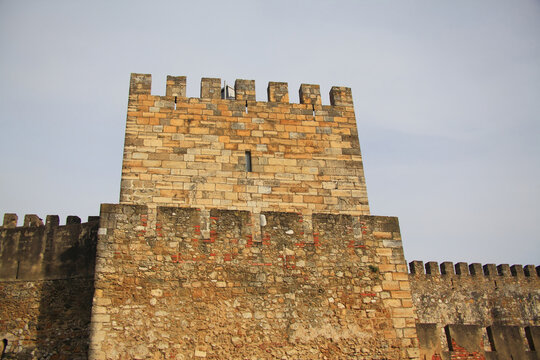 돌,성벽,상조르제성,올드타운,알파마,리스본,포르투갈