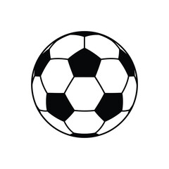Naklejka premium Football (soccer) ball, classic panel design, flat vector, isolated on white (6).eps