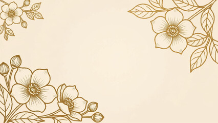 Delicate floral arrangement with sketched flowers and botanical details © Abdul