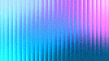 Obraz premium Digital presentation background featuring sleek ribbed glass in cyan, magenta, blue, and purple with vertical grain texture