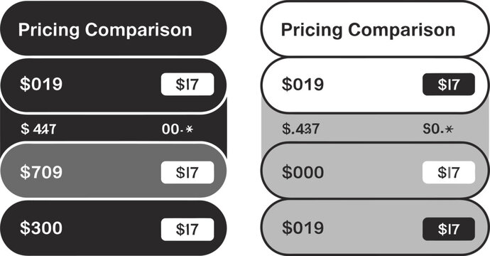 Pricing Comparison Chart Template