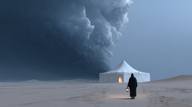 Gaslight, A manipulative sorcerer denies a prophecy in a fantasy desert tent setting.
