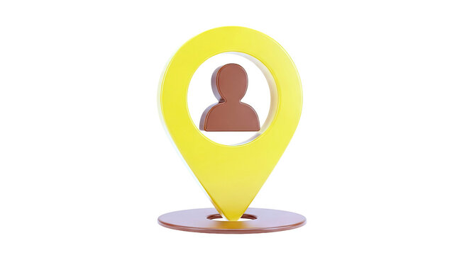 3D User Location Pin Icon