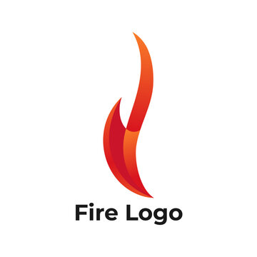 Abstract flame vector logo, Creative fire icon design, Bonfire silhouette branding symbol, Modern flame identity

