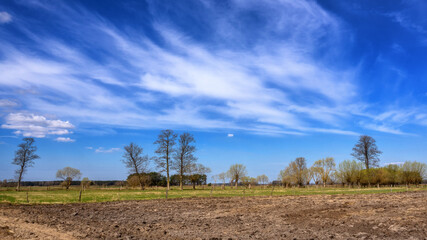 Wiosenny krajobraz wiejski, Podlasie, Polska © podlaski49