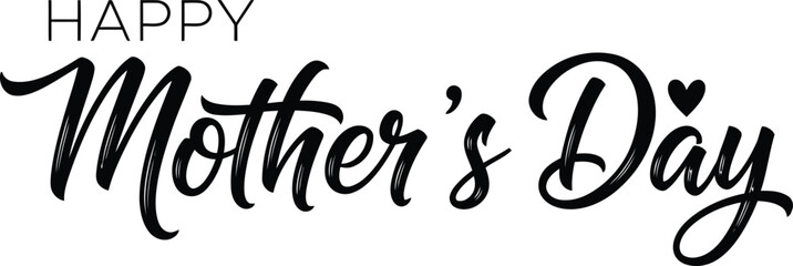 Obraz premium Happy mother's day calligraphy a celebration of moms