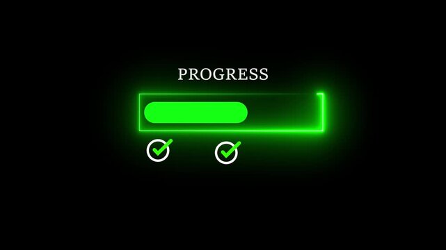 Businessman marking checklist with loading progress bar. Concept of task tracking, project development, management workflow, and monitoring ongoing business progress.