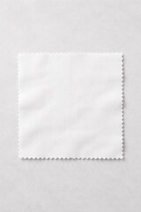 Naklejka premium White fabric square with texture