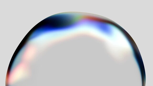 Colorful water droplet dazzle with changing hues and reflections