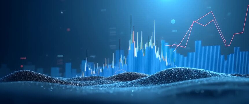Refined wallpaper design featuring minimalist financial imagery inspired by trade war and investor sentiment with ample empty space for digital overlays supporting comprehensive analysis of market tre