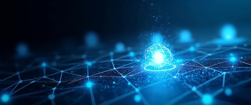 Detailed imagery illustrating borderless cryptocurrency frameworks featuring secure digital transfer protocols advanced blockchain technology and innovative global finance integration. in  Photo Stock
