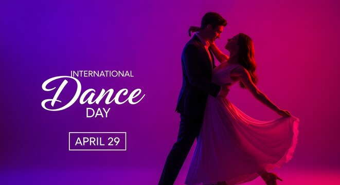 Celebrating world music day a couple dancing in vibrant colors global harmony