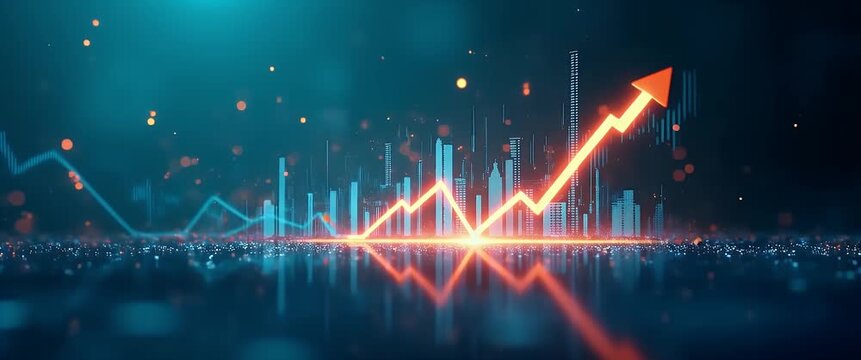 Sophisticated imagery depicting economic influence with refined visual analytics and symbolic representations that demonstrate market dominance fiscal strategies and global finance in  Photo Stock  Co