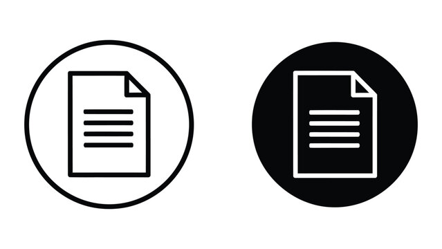 Contrasting icons of a document with different background styles