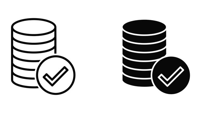 Comparison of traditional and modern database storage validation icons