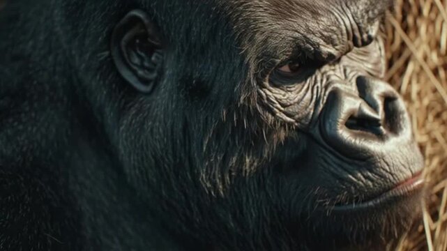 Gorilla giving a thumbs up gesture for approval and success