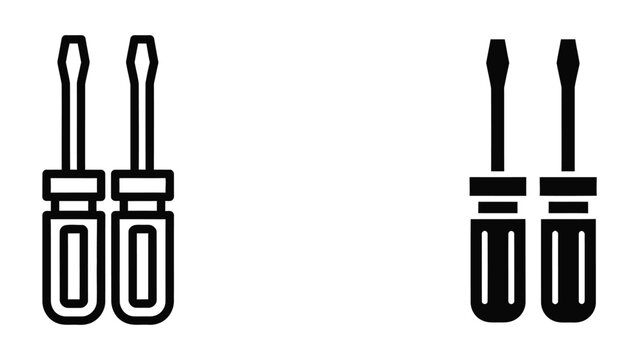 Two different types of screwdrivers with distinct handle and shaft designs