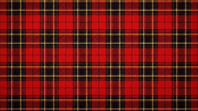 Classic red tartan pattern illustration.