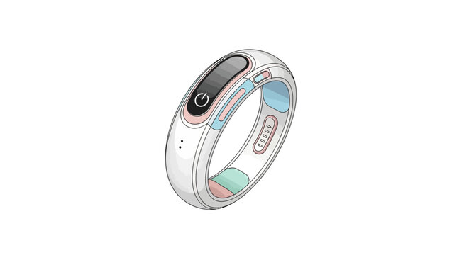 Smart wearable fitness tracker device.