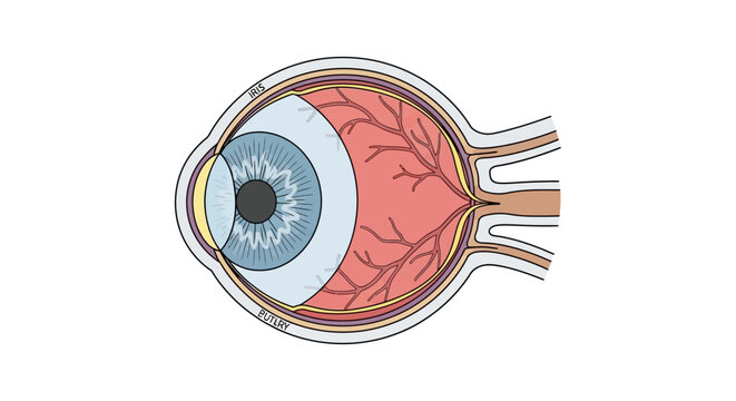 Anatomy of a human eye.