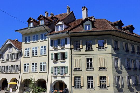 Altbaufassaden im Zentrum von Bern