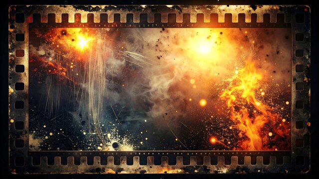 焼き切れた8mmフィルムのバーンエフェクト。激しい白飛びとヴィンテージの質感、エモい破壊的なオーバーレイ素材
Scorched 8mm Film Burn Effect. Intense White Hot Spots and Vintage Texture, Chaotic Cinematic Overlay for Dramatic Imperfection.