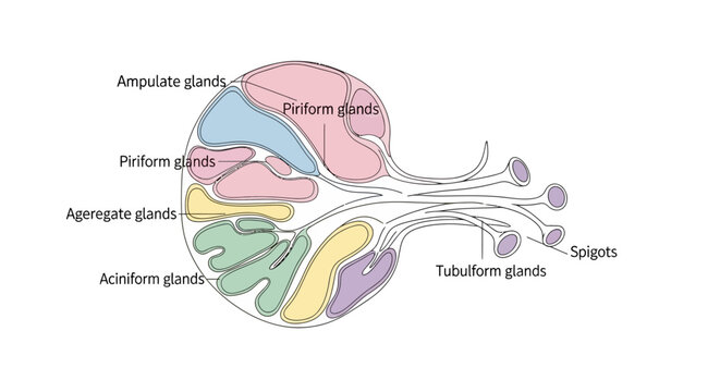 Anatomy of a human brain diagram.