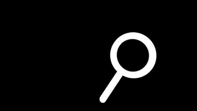 magnifying glass on black background | 3D Lens Zoom Reveal for Logo or Text 