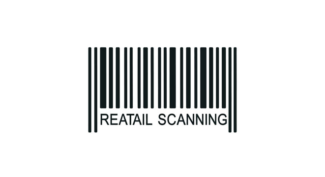 Barcode for retail product scanning.