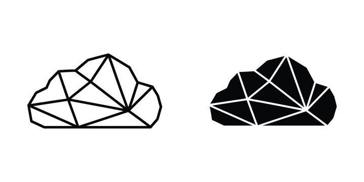 Geometric decomposition of cloud shapes using triangular tessellation techniques