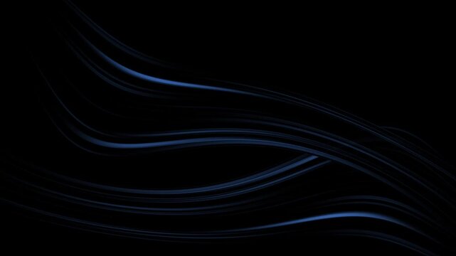 Blue and purple neon 3d sphere of gradient waves and glowing particles. black and white background