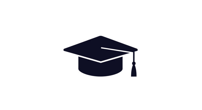 Graduation Cap Icon Symbol Education.
