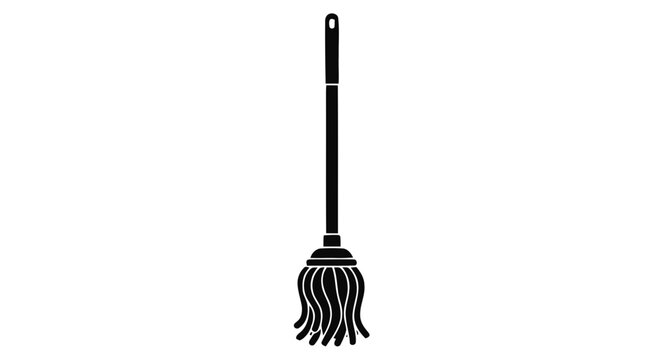 Vector illustration&nbsp;of mop icon, simple style on a transparent background