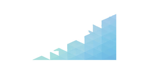 Fototapeta premium Abstract illustration of a graph symbolizing growth and progress, its clean lines and geometric shapes conveying concepts of success and development.