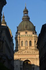 Naklejka premium The Co-Cathedral of St Stephen is a basilica located in the Pest district of Budapest. It is part of the Archdiocese of Esztergom-Budapest and is built in the Baroque style.