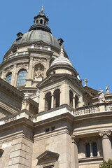 Fototapeta premium The Co-Cathedral of St Stephen is a basilica located in the Pest district of Budapest. It is part of the Archdiocese of Esztergom-Budapest and is built in the Baroque style.