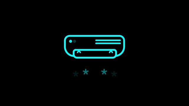 air conditioner icon animation. ac icon